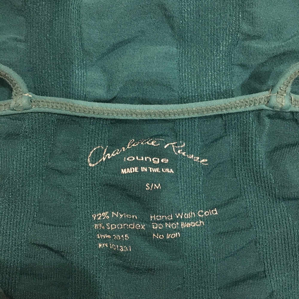 Teal Rouched tank - Picture 4 of 4